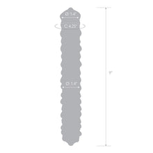 Load image into Gallery viewer, Glas 9 Purple Rose Nubby Dildo
