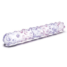 Load image into Gallery viewer, Glas 9 Purple Rose Nubby Dildo

