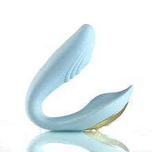 Load image into Gallery viewer, Harmonie Dual Vibrator Teal Silicone Rechargeable
