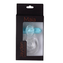 Load image into Gallery viewer, Jayden Rechargeable Vibrating Cock Ring Clear Sleeve
