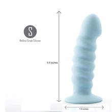 Load image into Gallery viewer, Paris 6 Silicone Dong Pastel Blue &quot;
