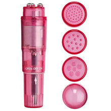 Load image into Gallery viewer, (bulk) Cloud 9 Novelties Mini Massager Pocket Rocket W/ 4 Attachments

