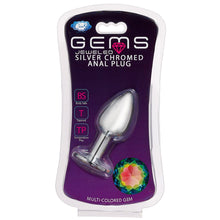 Load image into Gallery viewer, Cloud 9 Gems Silver Chromed Anal Plug
