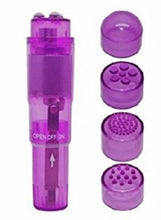 Load image into Gallery viewer, (bulk) Cloud 9 Novelties Mini Massager Pocket Rocket W/ 4 Attachments
