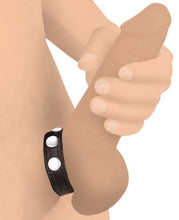 Load image into Gallery viewer, Strict Leather Cock Speed Snap Cock Ring Black
