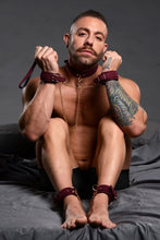 Load image into Gallery viewer, Master Series 6pc Velvet Bondage Set Burgundy
