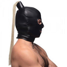 Load image into Gallery viewer, Strict Blonde Ponytail Bondage Hood
