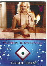 Load image into Gallery viewer, Playboy Bathing Beauties Carol Eden Pink Foil Birthstone Card
