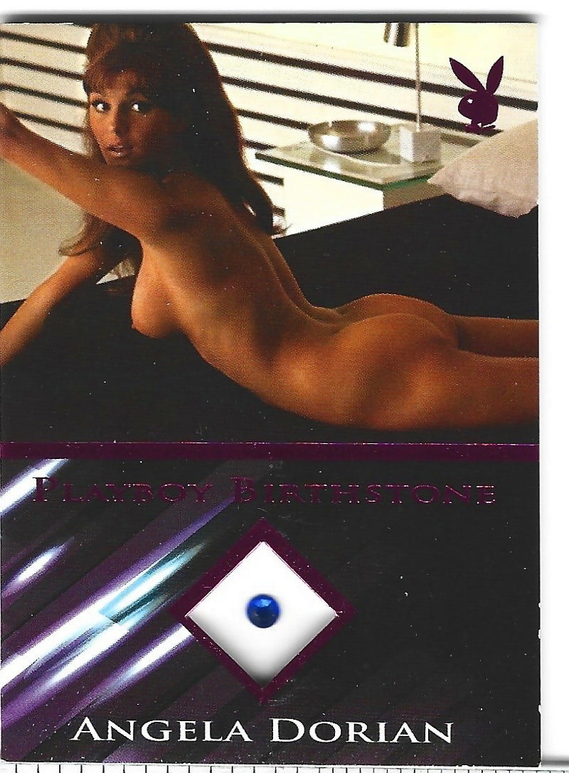 Playboy's Hot Shots Angela Dorian Pink Birthstone Card!