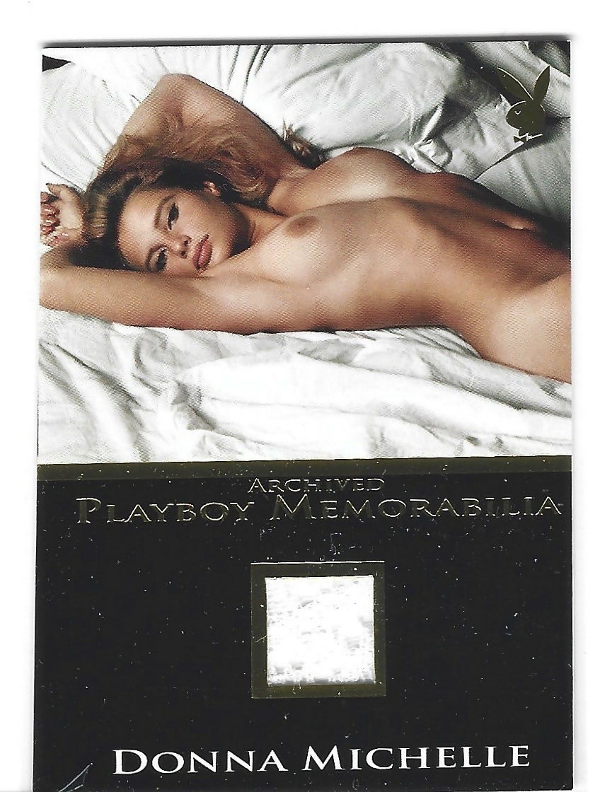 Playboy's Bare Assets Donna Michelle Gold Foil Archived Memorabilia Card