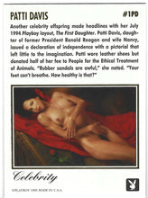 Load image into Gallery viewer, Playboy Centerfolds May Edition Celebrity Patti Davis Card #1PD
