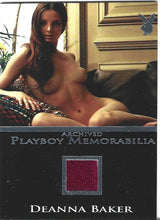 Load image into Gallery viewer, Playboy&#39;s Playmates In Paradise Deanna Baker Platinum Foil Archive Memorabilia Card
