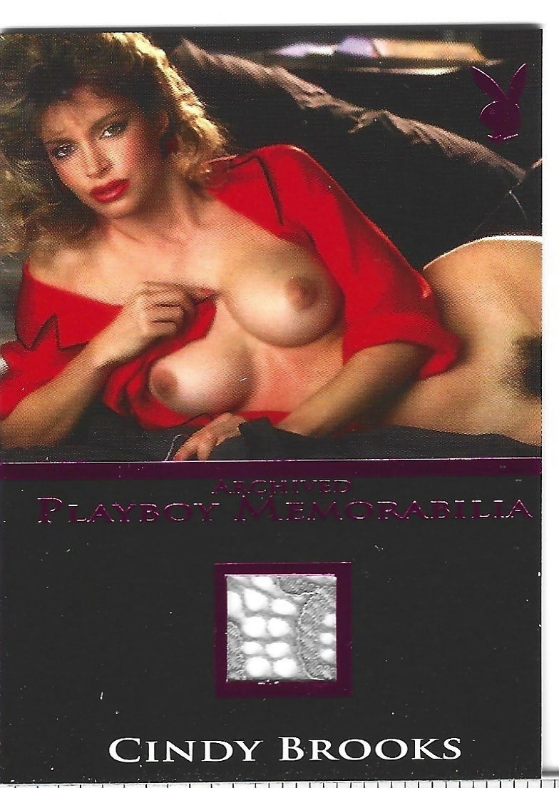 Playboy's Hot Shots Cindy Brooks Pink Foil Archived Memorabilia Card!