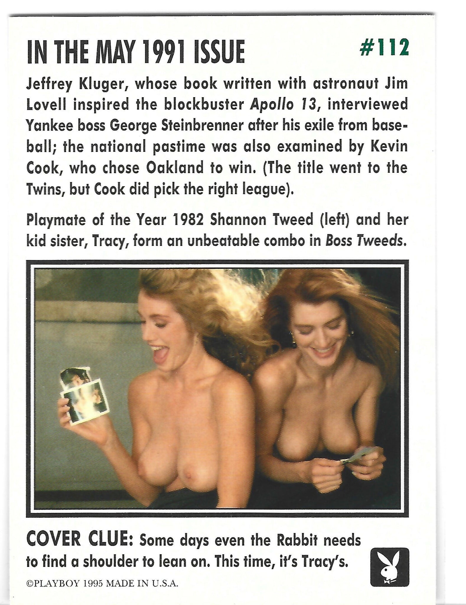 Playboy Centerfolds May Edition Cover Tracy Tweed & Shannon Tweed Card –  Xandebay