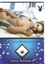 Load image into Gallery viewer, Playboy Bathing Beauties Avis Kimble Platinum Foil Birthstone Card
