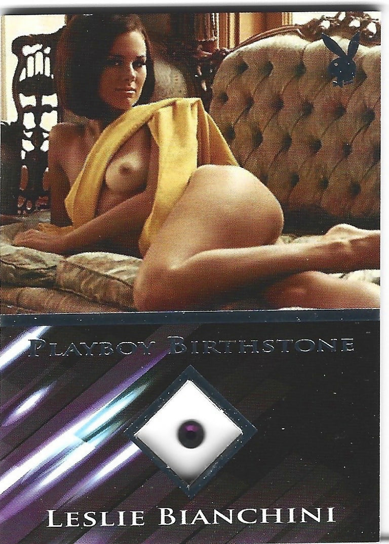 Playboy's Hot Shots Leslie Bianchini Platinum Birthstone Card!