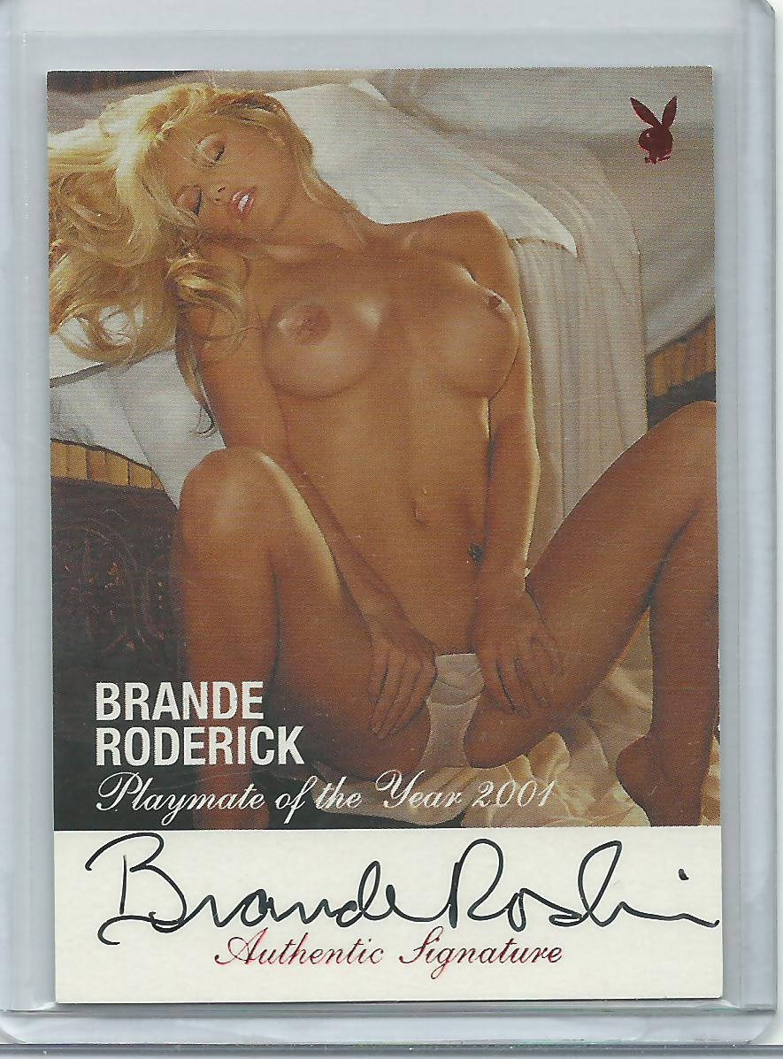 Playboy Centerfold Update 94-96 Rhonda Adams Red Foil Autograph Card