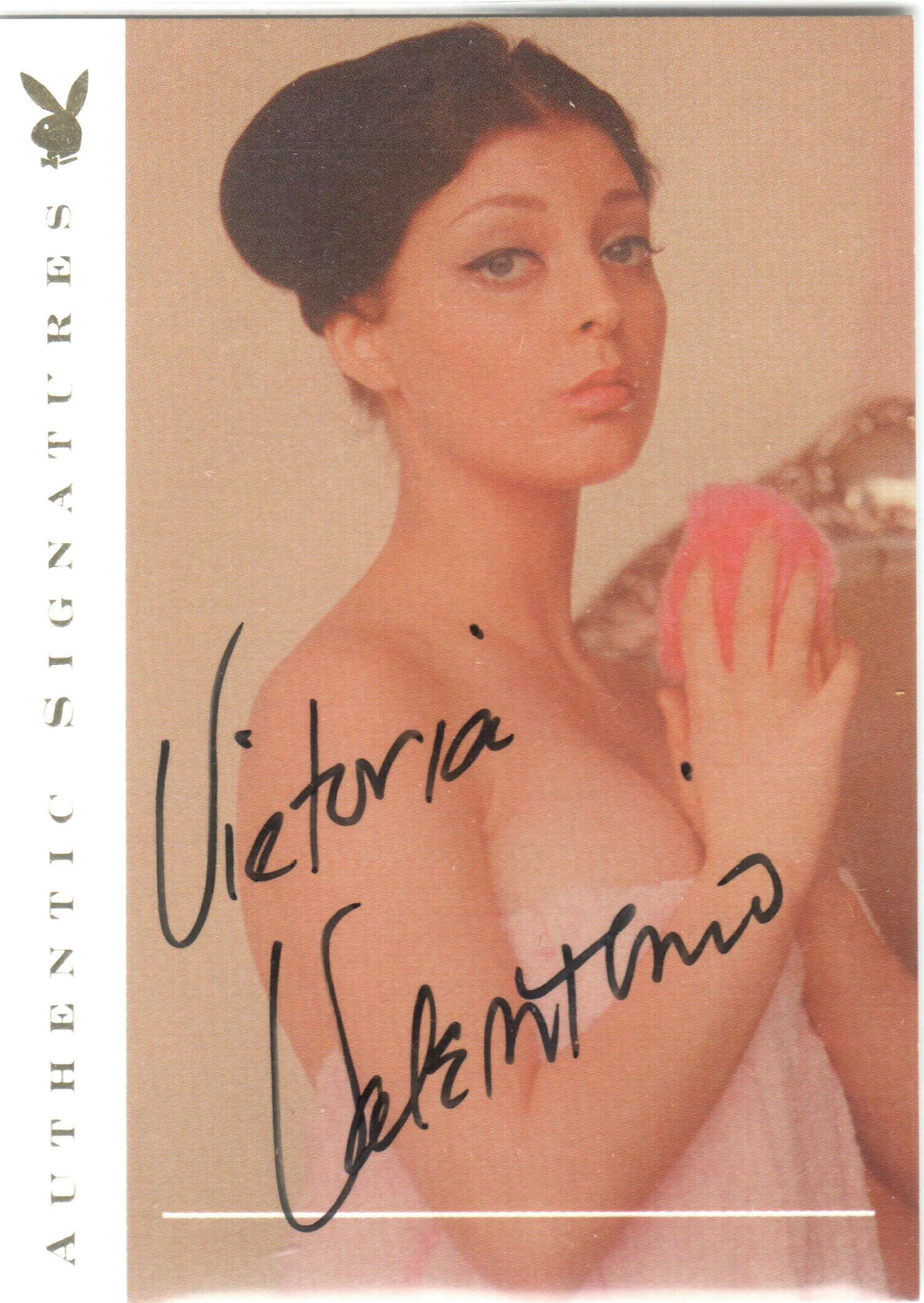 Playboy's Centerfolds Of The Century - Auto Card - Victoria Valentino