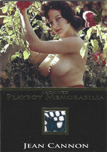 Load image into Gallery viewer, Playboy&#39;s Bare Assets Jean Cannon Gold Foil Archived Memorabilia Card
