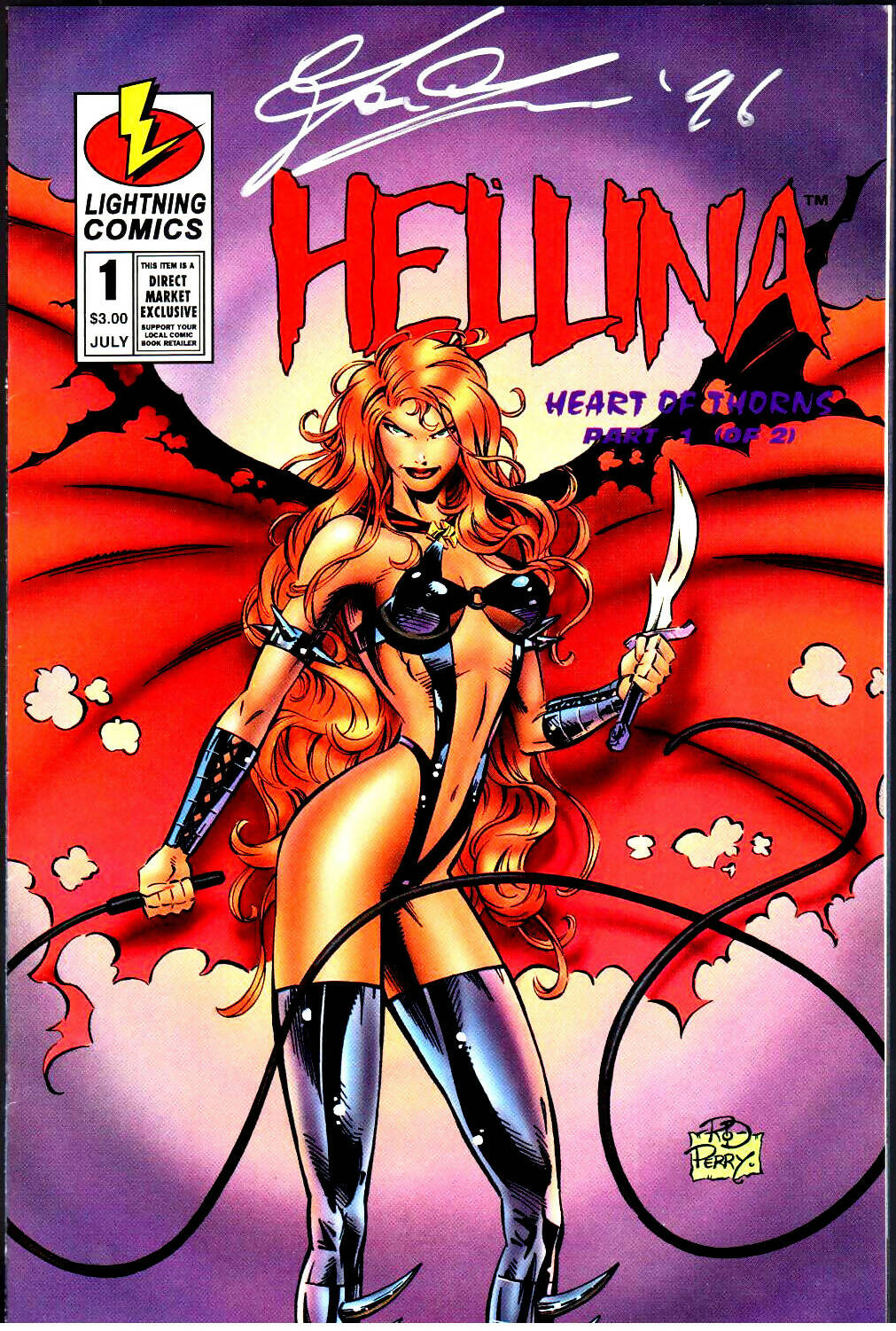 Hellina: Heart Of Thorns #1 - Autographed Edition #164/500- with COA - excellent condition
