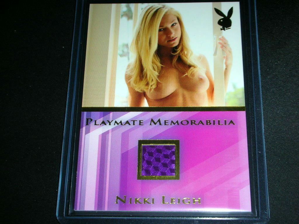 Playboy BBR Nikki Leigh Memorabilia Card
