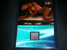 Load image into Gallery viewer, Playboy Wet &amp; Wild 3 Karin Taylor Memorabilia Card
