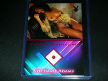 Load image into Gallery viewer, Playboy Sexy Vixens Stephanie Adams Pink Foil Birthstone Card
