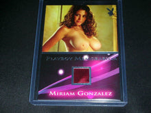 Load image into Gallery viewer, Playboy Sexy Vixens Miriam Gonzalez Platinum Foil Memorabilia Card
