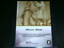 Load image into Gallery viewer, Playboy Centerfold Update 3 Christi Shake Memorabilia Card
