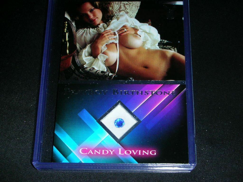 Playboy Sexy Vixens Candy Loving Platinum Foil Birthstone Card
