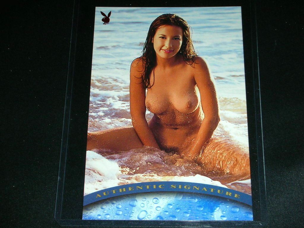 Playboy Wet & Wild Roseleena Blair Unsigned, Unreleased Jumbo Red Foil Auto Card