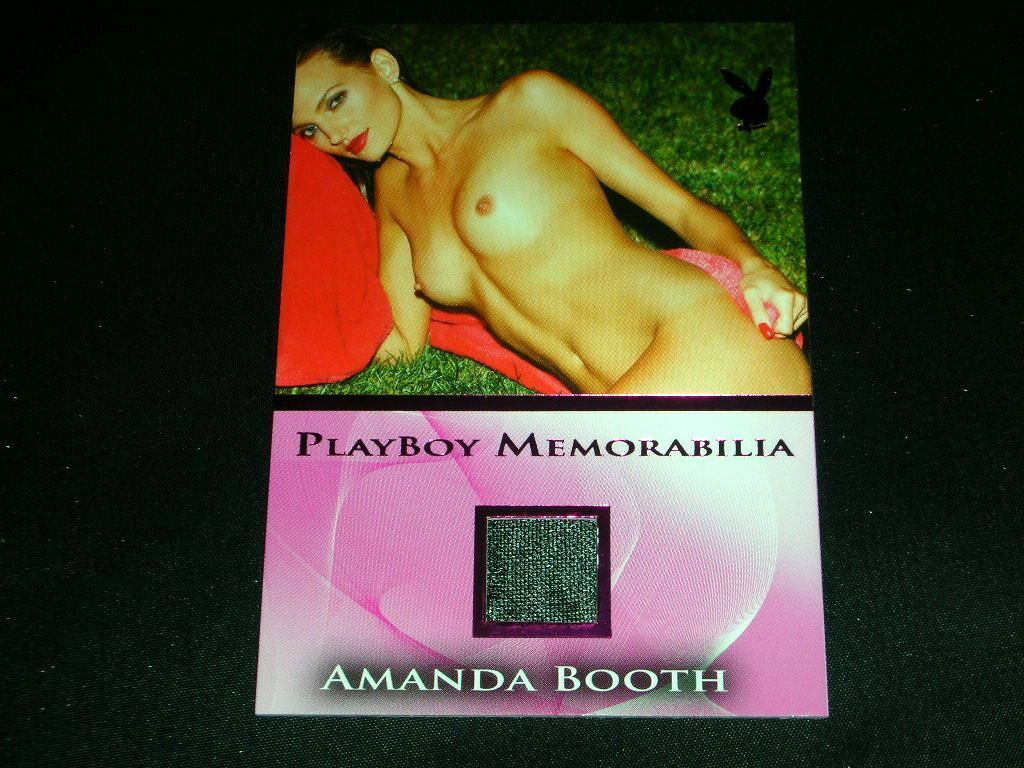 Playboy Sultry & Seductive Amanda Booth Pink Foil Memorabilia Card