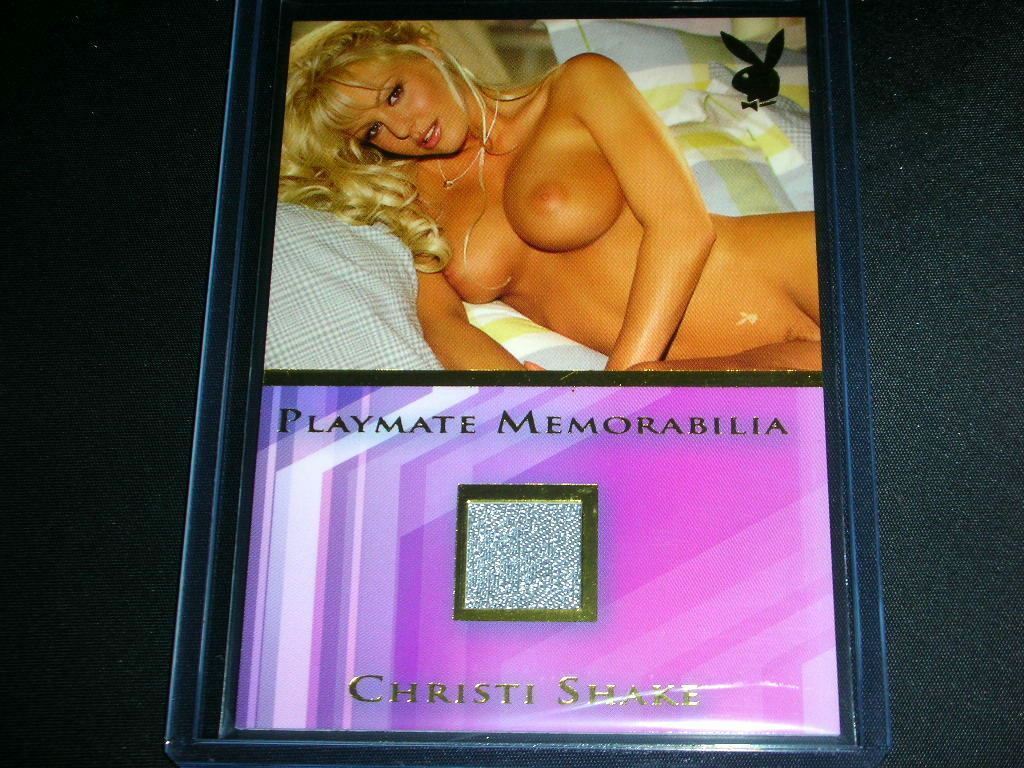 Playboy BBR Christi Shake Memorabilia Card