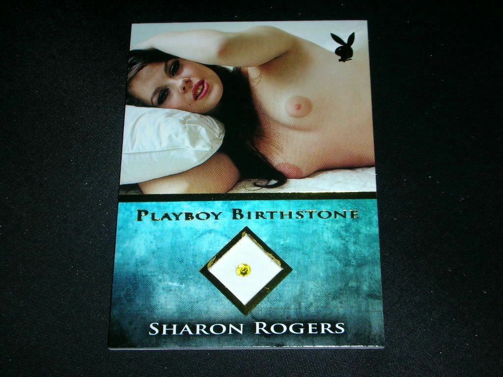 Playboy Bare Assets Sharon Rogers Birthstone Card