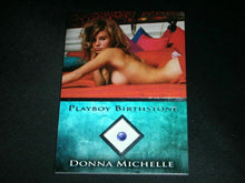 Load image into Gallery viewer, Playboy Bare Assets Donna Michelle Platinum Foil Birthstone Card
