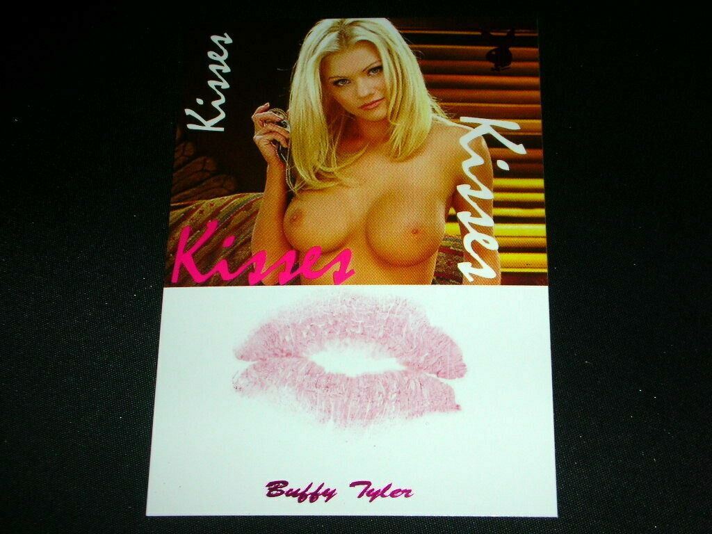 Playboy Bare Assets Buffy Tyler Pink Foil Kiss Card