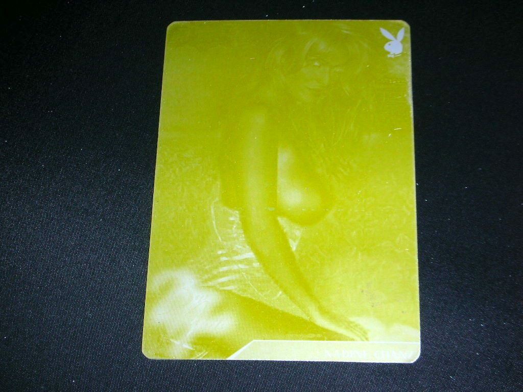 Playboy Bare Assets Nadine Chanz Press Plate Card