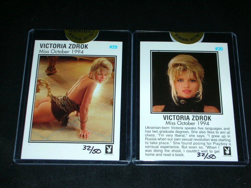 Playboy Victoria Zdrok Collectors Club Auto Set