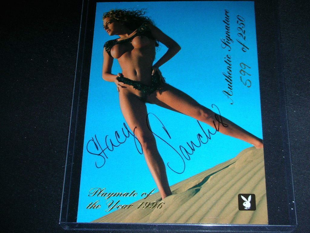 Playboy July Edition Stacy Sanches PMOY Jumbo Auto Card