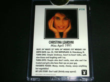 Load image into Gallery viewer, Playboy April Edition Christina Leardini Promo Auto Card
