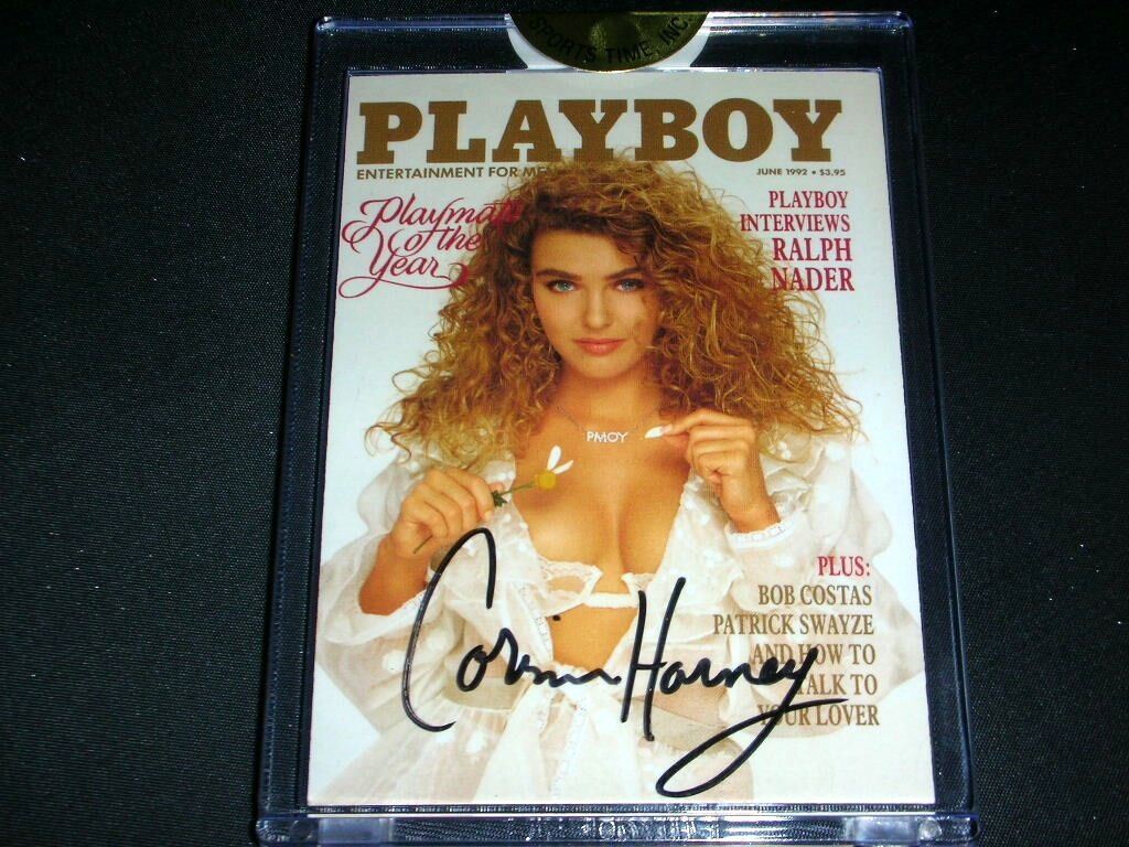 Playboy March Edition Corinna Harney PMOY Promo Auto Card