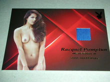 Load image into Gallery viewer, Playboy Update7 Raquel Pomplun Blue Bra Material Gold Foil Spotlight Memorabilia
