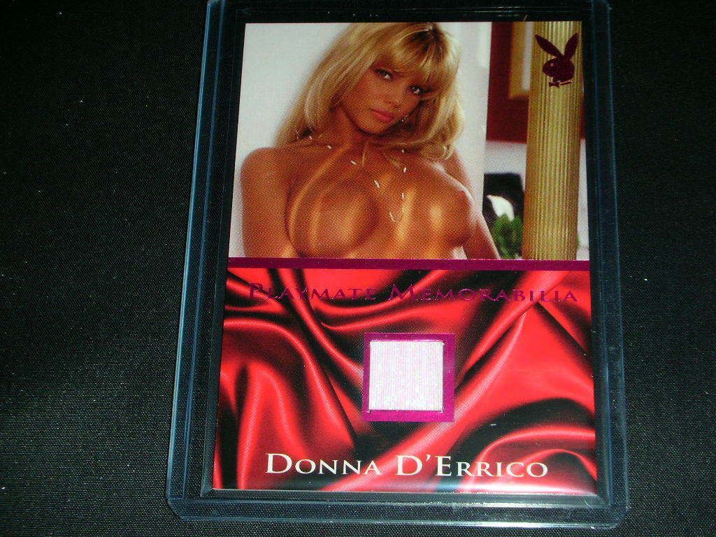 Playboy Lingerie Seduction Donna D'Errico Pink Foil Memorabilia Card
