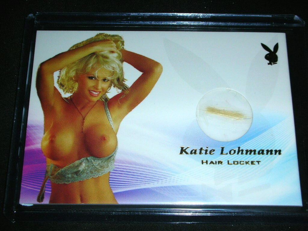 Playboy Centerfold Update 3 Katie Lohmann Spotlight Hair Locket Memorabilia Card