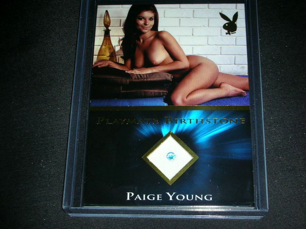 Playboy Wet & Wild 3 Paige Young Birthstone Card