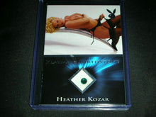 Load image into Gallery viewer, Playboy Wet &amp; Wild 3 Heather Kozar Platinum Foil Birthstone Card
