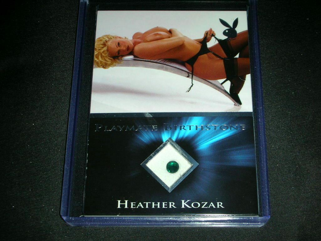 Playboy Wet & Wild 3 Heather Kozar Platinum Foil Birthstone Card