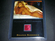 Load image into Gallery viewer, Playboy Wet &amp; Wild 3 Brande Roderick Platinum Foil Archived Memorabilia Car
