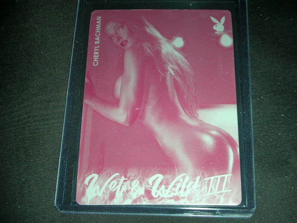 Playboy Wet & Wild 3 Cheryl Bachman Press Plate Card