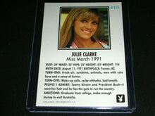 Load image into Gallery viewer, Playboy March Edition Julie Clark Auto Card, Very Low #!!!
